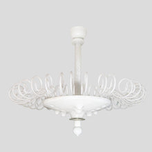 Load image into Gallery viewer, A large Murano Lattimo ceiling light