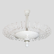 Load image into Gallery viewer, A large Murano Lattimo ceiling light