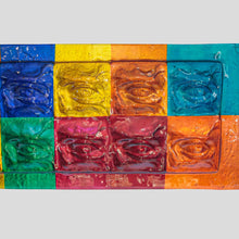 Load image into Gallery viewer, Large rectangular eyes glass Art by Massimiliano Luzzi