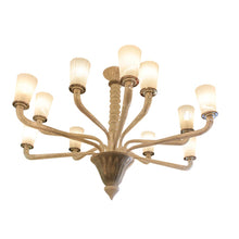 Load image into Gallery viewer, Silver and clear Venetian chandelier