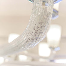 Load image into Gallery viewer, Silver and clear Venetian chandelier