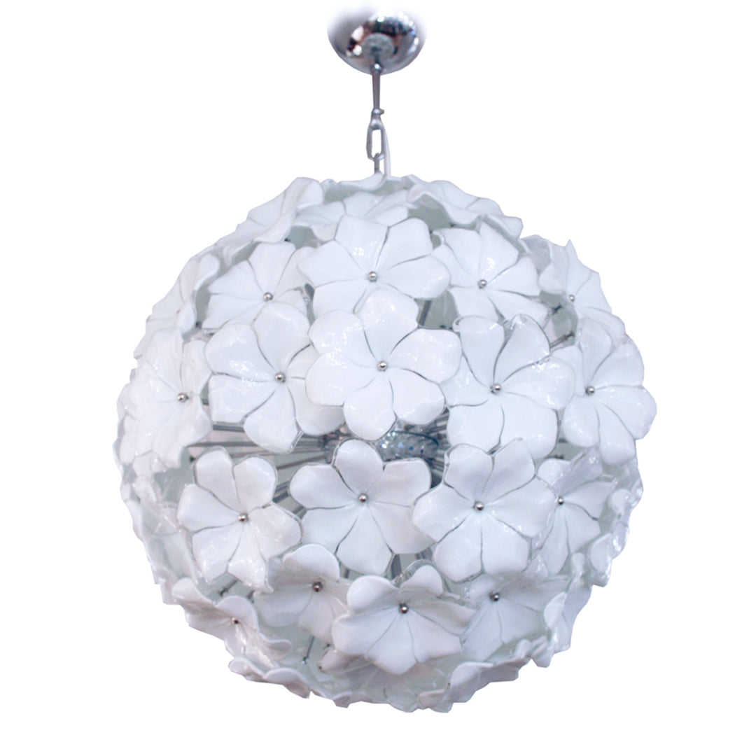 Murano Glass Flower Sputnik ceiling light