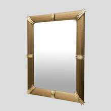 Load image into Gallery viewer, Murano glass Gold Venetian Rigatello Mirror