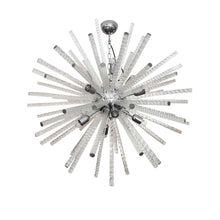 Load image into Gallery viewer, Murano twisted clear Glass Sputnik ceiling light