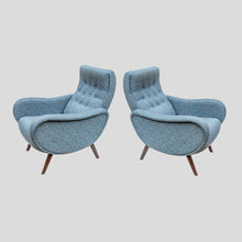 Load image into Gallery viewer, Pair of 1950s early Marco Zanuso Lady chairs
