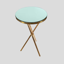 Load image into Gallery viewer, Pair of Italian design brass Gueridon side table