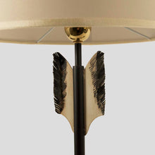 Load image into Gallery viewer, Pair of Midcentury arrow shaped base table lamps