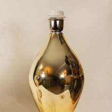 Load image into Gallery viewer, Pair of Murano glass gold mirrored table lamps