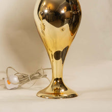 Load image into Gallery viewer, Pair of Murano glass gold mirrored table lamps