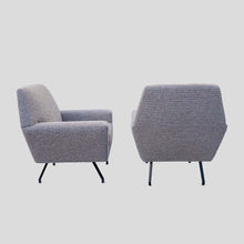 Load image into Gallery viewer, Pair of armchairs attributed to Lenzi