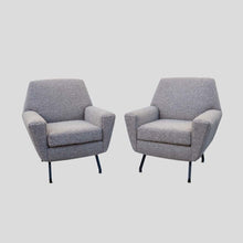 Load image into Gallery viewer, Pair of armchairs attributed to Lenzi