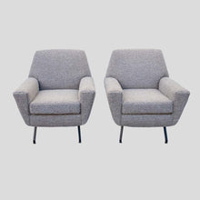 Load image into Gallery viewer, Pair of armchairs attributed to Lenzi