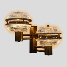 Load image into Gallery viewer, Pair of flying saucers wall lights attributed to Sergio Mazza