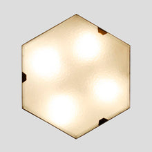 Load image into Gallery viewer, Pair of hexagonal shaped sconces by Stilnovo model 1183
