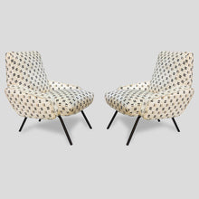 Load image into Gallery viewer, Pair of midcentury Italian armchairs