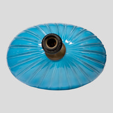 Load image into Gallery viewer, Pair of sky blue ribbed Barovier Murano Glass Table lamps
