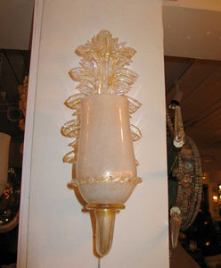 Set of 4 Barovier e Toso wall sconces