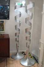 Load image into Gallery viewer, Pair of Spiral Modernist floor lamps