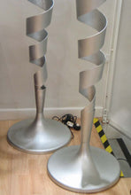 Load image into Gallery viewer, Pair of Spiral Modernist floor lamps