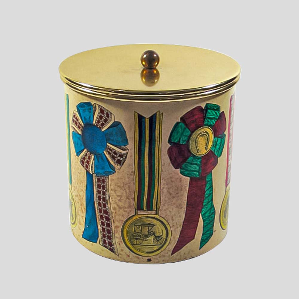 Rosette decoration Ice Bucket by Piero Fornasetti