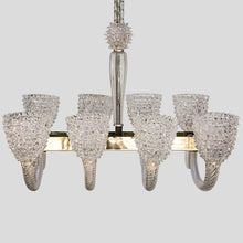Load image into Gallery viewer, Rostrato Murano glass chandelier by Barovier and Toso