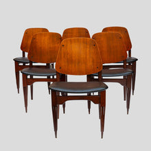 Load image into Gallery viewer, Set of 6 Fratelli Proserpio design chairs