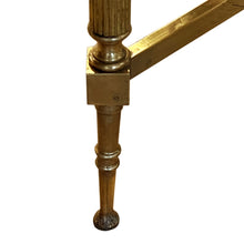 Load image into Gallery viewer, Pair of French Midcentury Low Single Tier Side Tables with Eglomise Glass