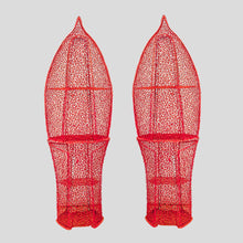 Load image into Gallery viewer, Pair of red colour storages units by Anacleto Spazzapan
