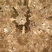 Load image into Gallery viewer, Venini Esprit clear and silver glass ceiling light