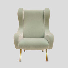 Load image into Gallery viewer, Velvet upholstered Marco Zanuso design Senior Chair
