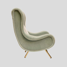 Load image into Gallery viewer, Velvet upholstered Marco Zanuso design Senior Chair

