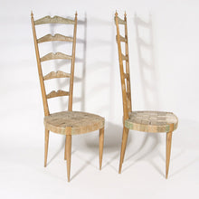 Load image into Gallery viewer, A pair of 1950s Elegant high back side chairs