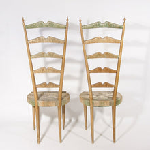 Load image into Gallery viewer, A pair of 1950s Elegant high back side chairs