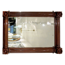 Load image into Gallery viewer, English, William IV Large Rectangular Mahogany Overmantel Mirror