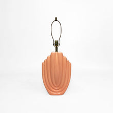 Load image into Gallery viewer, 1980s Salmon Pink Ceramic Table Lamp