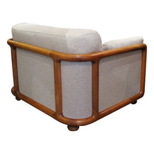 Load image into Gallery viewer, 1960s Large Pair of Armchairs with Curved Teak Frame, German