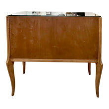 Load image into Gallery viewer, 1950s French Mirrored Chest of Drawers with Etched Floral Decoration