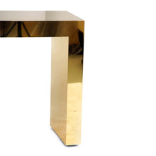 Load image into Gallery viewer, Large bespoke gold console table by Railis Kotlevs