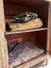 Load image into Gallery viewer, C1800 bow fronted painted Swedish buffet with pink interior