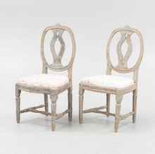 Load image into Gallery viewer, C18th century pair of Gustavian chairs