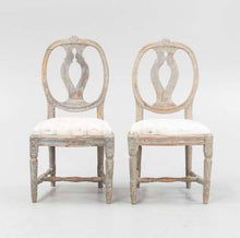 Load image into Gallery viewer, C18th century pair of Gustavian chairs