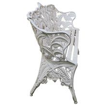 Load image into Gallery viewer, Swedish Mid-Century White Painted Garden Bench