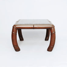 Load image into Gallery viewer, Pair Of Faux Bamboo And Grey Marble Side Tables
