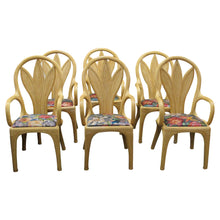 Load image into Gallery viewer, Set of 6 Vivai Del Sud Rattan Dining Chairs — Italy, Circa 1970s