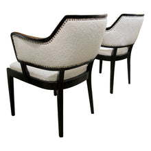 Load image into Gallery viewer, Pair of Vintage Swedish Birch Armchairs Newly Upholstered, 1940s/50s