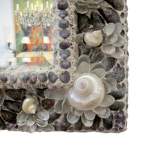 Load image into Gallery viewer, 19th-Century French Mirror with Contemporary Shell Adornments
