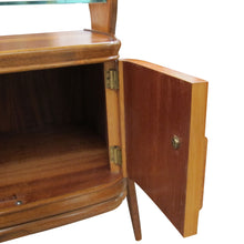 Load image into Gallery viewer, Pair of 1950s Scandinavian Bedside Tables with Glass Shelves