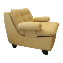 Load image into Gallery viewer, Pair of Vintage French Armchairs in Yellow Upholstery