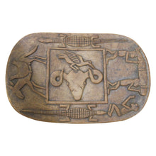 Load image into Gallery viewer, Vintage Hand-Carved Wooden Stool, Folk Art, African Design, 1950s