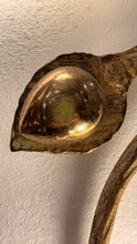 Load image into Gallery viewer, Mid-century gilt no wrought iron wall light.